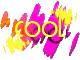 Animated word 'cool'